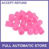 Twenty PVC 17mm Exterior Wheel Lug Nut Bolt Pink Universal