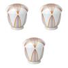 Set of 3 Temari Steamed Bowls X 8cm Steamed Bowls by Setomonohonpo [6.8 (150cc)]