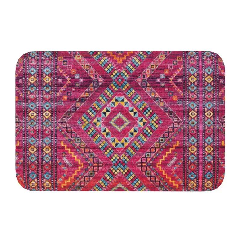 

Марокканский берберский ковер в стиле бохо, придверный коврик, противоскользящий, антикварный, богемный, геометрический, коврик для пола, ковер для ванной комнаты, прихожей 40x60cm16x24in