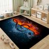 1Pc Musical symbols Printed circular carpet, home door mat, outdoor travel protection carpet A15
