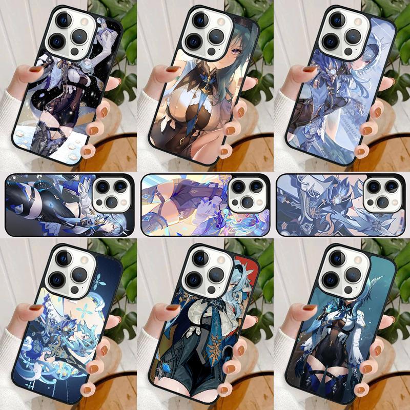 Genshin Impact Eula Game Phone Case For iPhone 17 Air 16 15 14 Ma Plus 11 12 13 Pro Ma Phone Cover coque