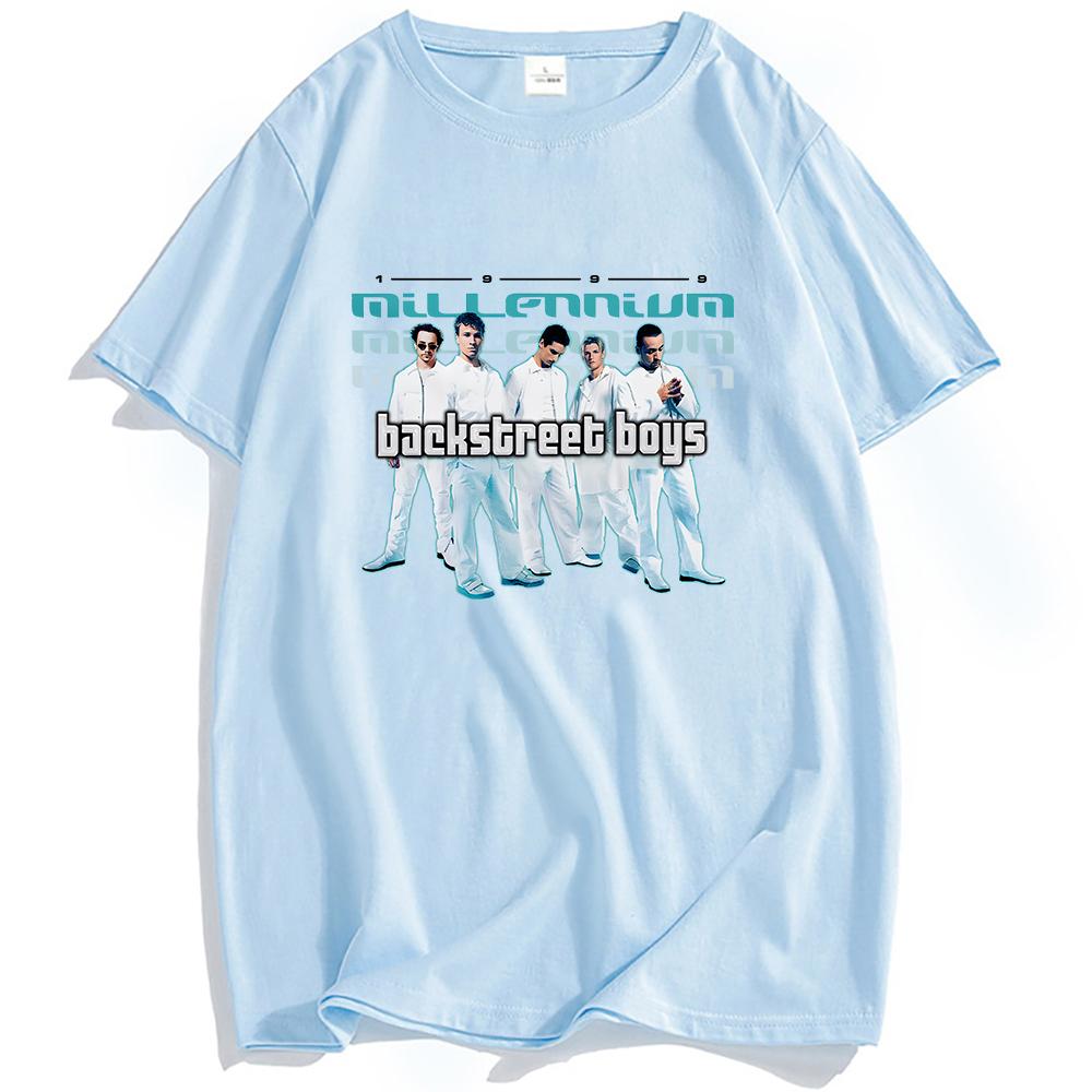 Tričko Backstreet Boys Millennium 2.0 s krátkým rukávem, bavlněné letní tričko, ležérní móda, letní pánské tričko s kulatým výstřihem, grafické tričko