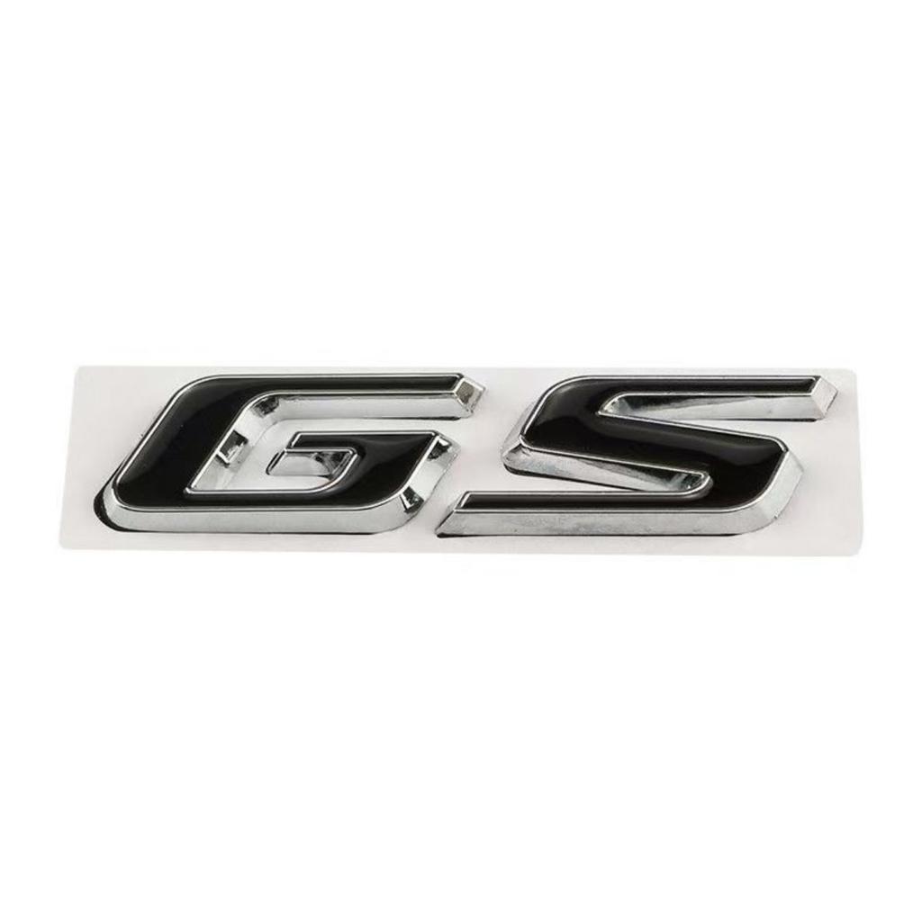 1pc 3d Metal GS Logo Emblem Decal Rear Trunk Side Fender Badge Sticker for New Regal Lacrosse Excelle XT Car Styling Tail Bumper