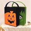 Pumpkin Pattern Halloween Felt Candy Bags Reusable Gift Storage Bag Useful Tote Bag Gift