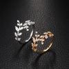 Adjustable Cross-border Zircon Copper Ring for Men and Women