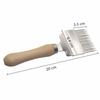 Wooden Handle Honey Uncapping Fork: Metal Scraper and Knife for Beekeeping