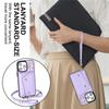 Lanyard Leather Wallet Card Phone Case for iPhone 15 14 Plus 13 12 11 for Samsung Galaxy S23 Ultra S22 Plus S21 FE A54 A14 Note 20 Crossbody FlipCover