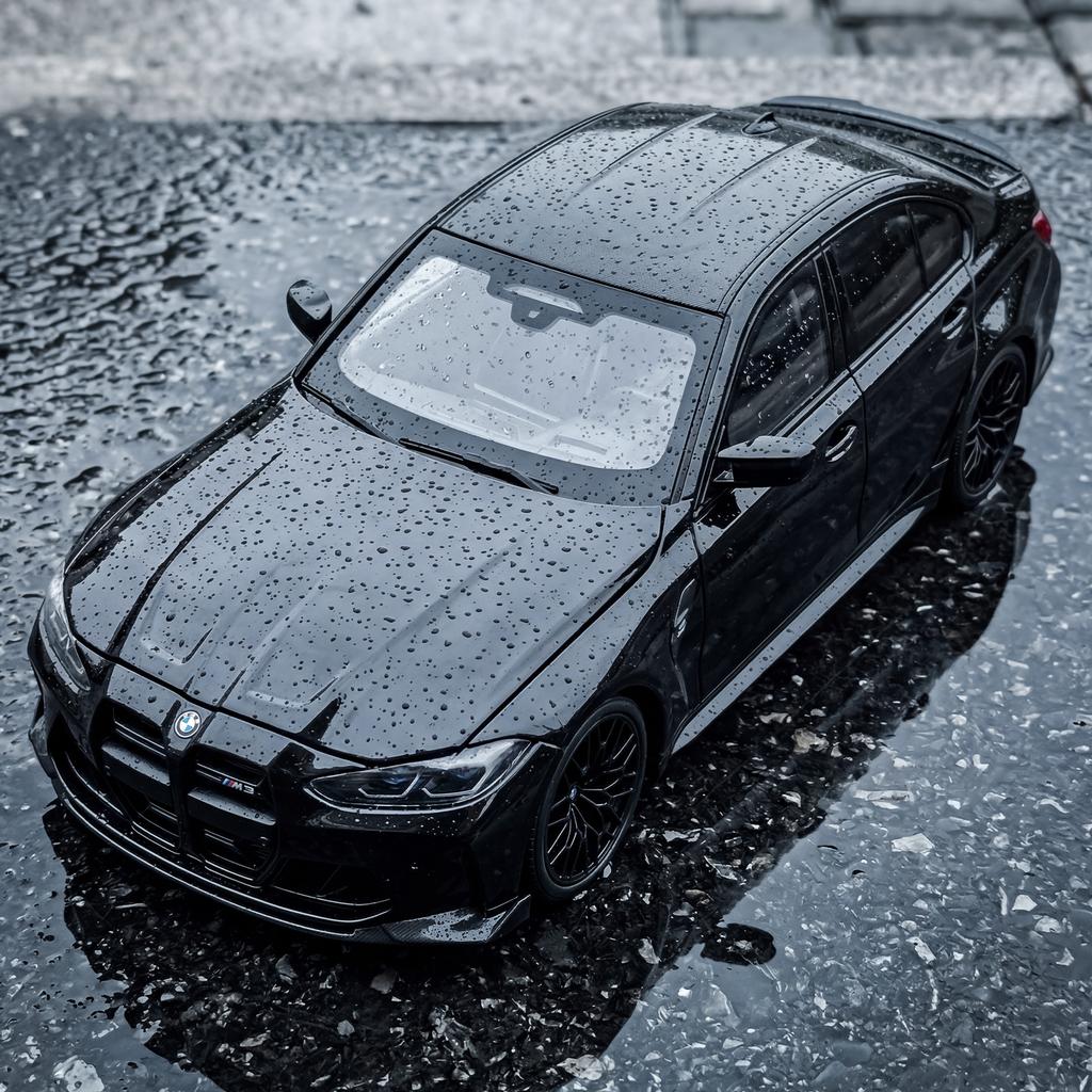 1:18 BMW M3 CS LCI G80 Mpower Supercar Alloy Metal Diecast Model Car Home Decoration Desktop Display High Simulation Ornaments