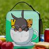 P-chan Ranma 1/2 Lunch Bag Portable Zipper Lunch Box Women Outdoor Picnic Graphic Cooler Bag Vintage Thermal Tote Handbags