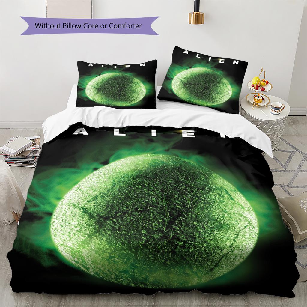 Cartoon Pattern Bedding Quilt Set Quilt Cover Pillowcase Home Decoration Birthday Gift (1 * Duvet Cover + 2 * Pillowcase, Without Core)