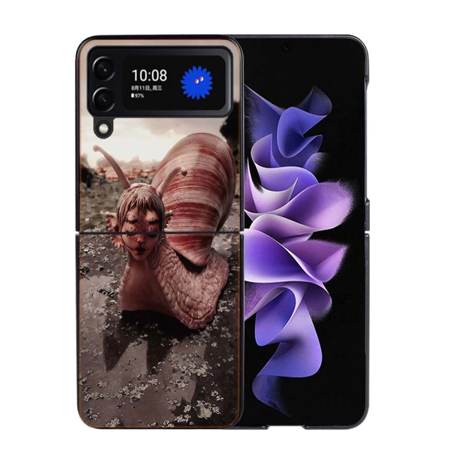 Melanie Martinez Phone Case For Samsung Z Flip 7 6 5G Galaxy Z Flip4 Z Flip5 Z Flip3 Coque Black Hard PC Shell Protective Cover