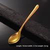 Ice Flower Crystal Heart-shaped Long Handled Stirring Coffee Spoon