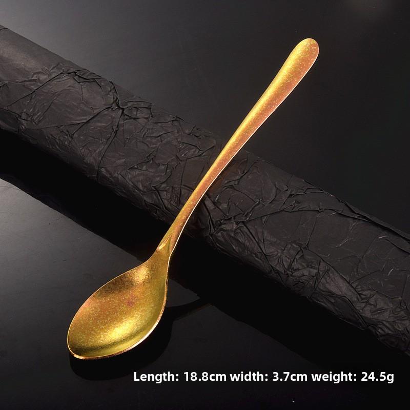 Ice Flower Crystal Heart-shaped Long Handled Stirring Coffee Spoon