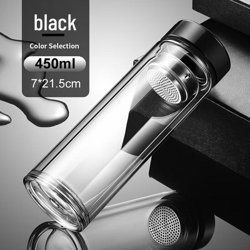 Insulated Double-Wall Borosilicate Glass Tea Cup