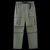 Ji Wo Te Men's Loose Fit Cooling Quick-Dry Cargo Parachute Pants