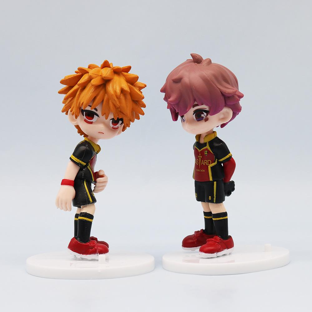 6pcs/set BLUE LOCK Figure Model Toys Anime Nagi Bachira Meguru Barou Shouei Reo Mikage Doll