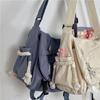 תיקי ניילון תיק כתף קיבולת גדולה תיקי Crossbody לנערות בנות גברים Harajuku שליח תיק תיקי בית ספר לסטודנטים