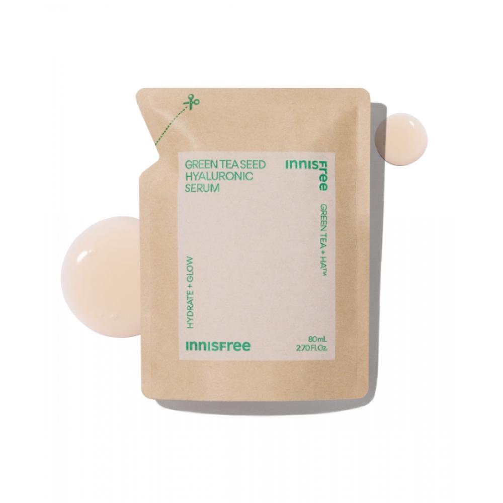 

Innisfree Green Tea Seed Hyaluronic Acid Serum Refill 80ml FREE