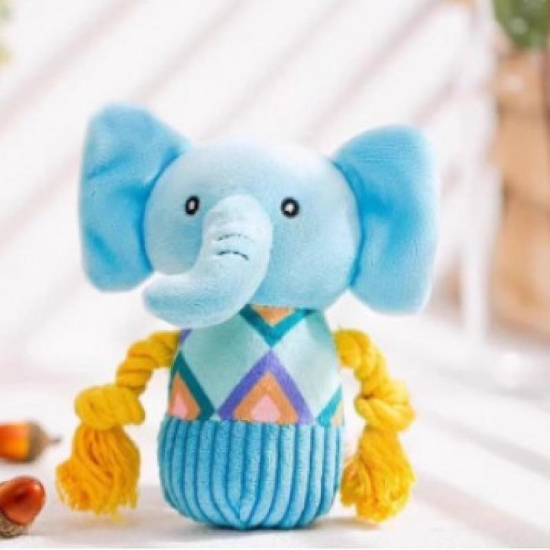 Pet Plush Toy - Boredom Buster for Cats & Dogs, Self-Entertainment, Sounding, Teething, Durable.