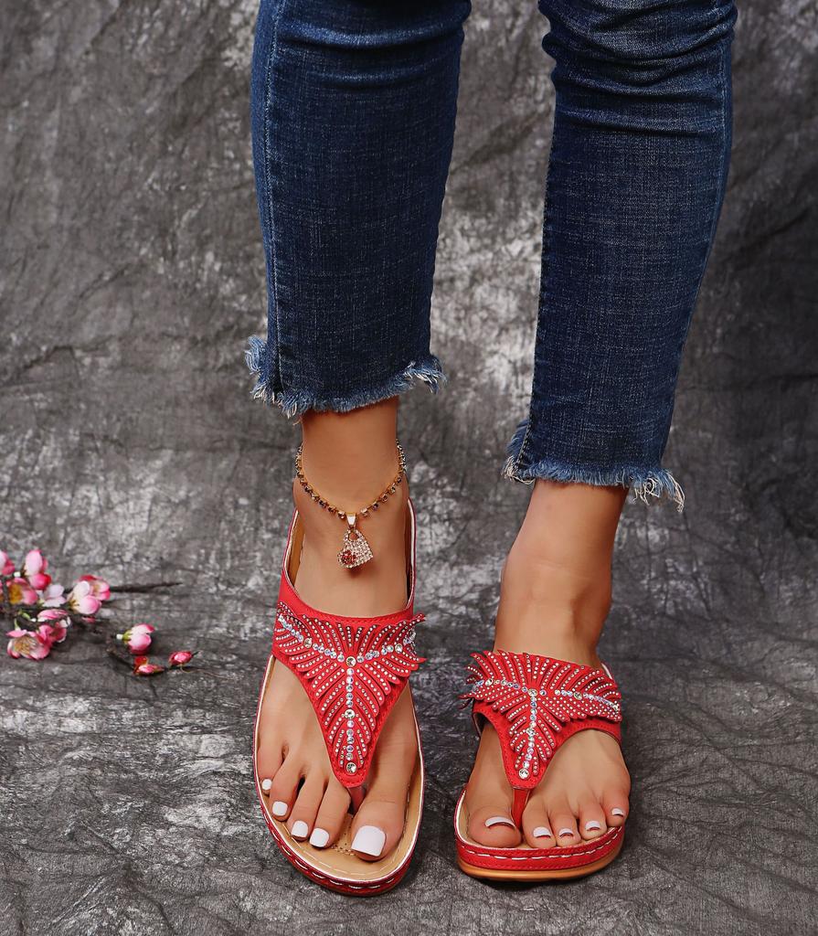 Summer Platform Sandals Women Thick-soled Comfortable Slippers Casual Flat Buckle Slides Eva Soft Sole Ladies Beach Footwear