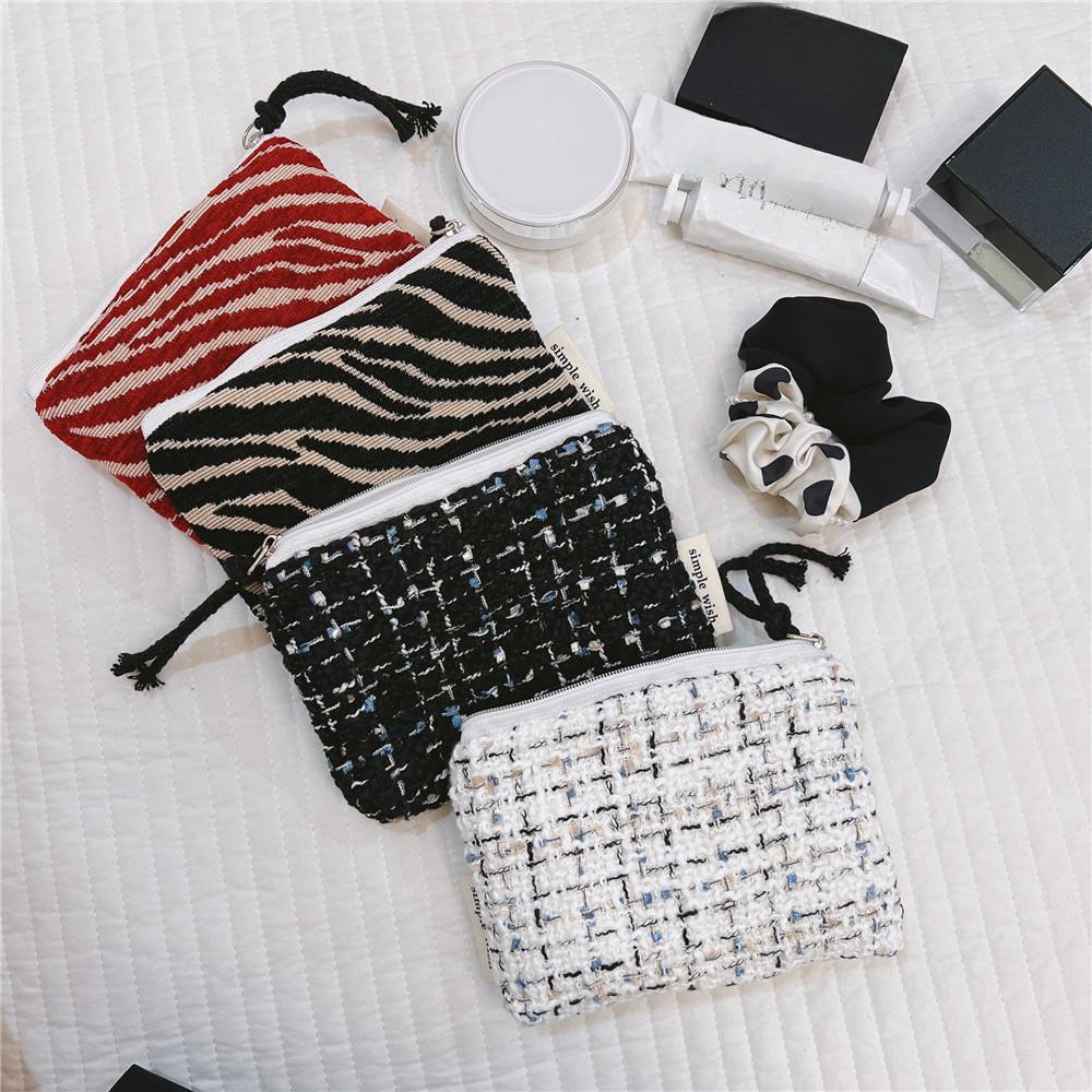 Fashion Korean Travel Coin Purse Lipstick Cosmetic Small Storage Bag Cute Women Makeup Handbags Wallet Organizer Pouch Card Bags