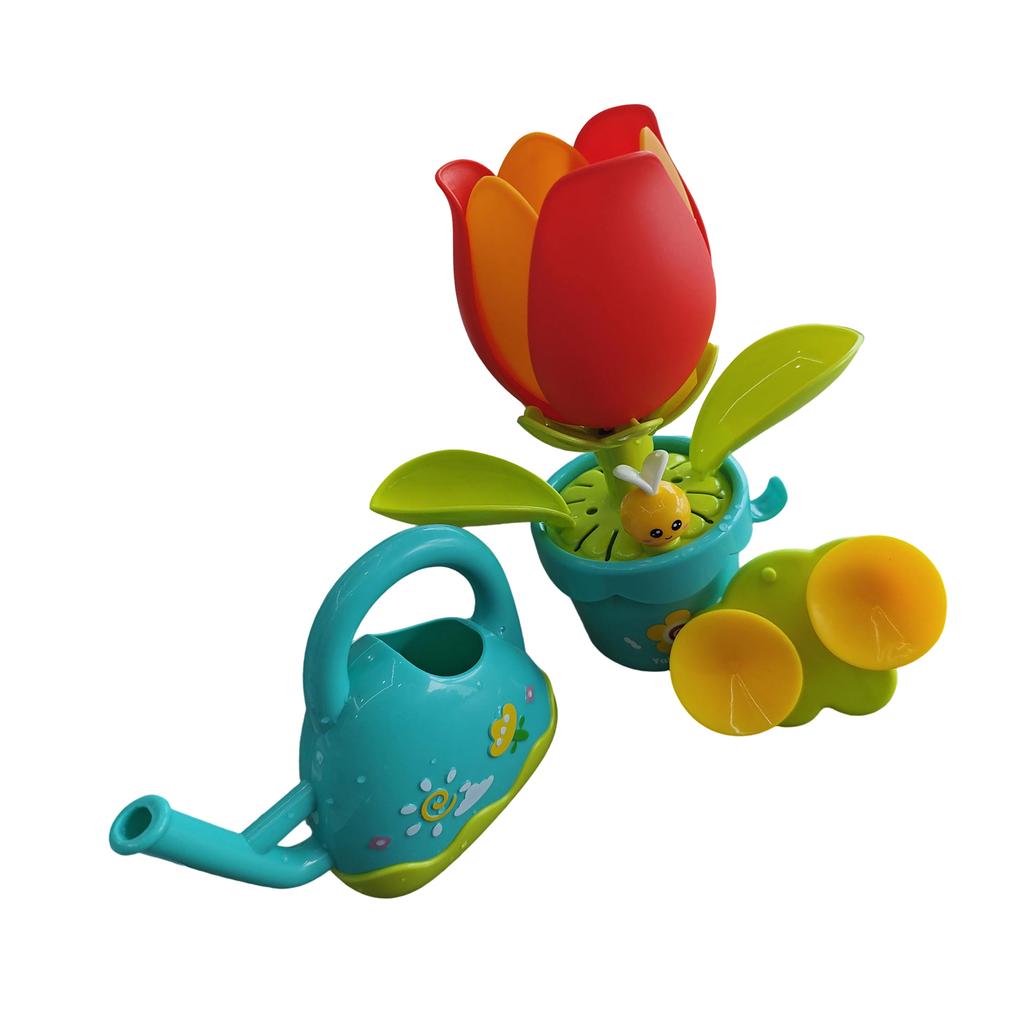 Blooming Sunflower Water Sprinkler Bath Toy for Toddler Enhancing Hand Eye Coordination Sensory Bathtub Shower Toy