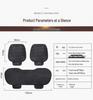 Universal Leather Car Seat Cushion Set - Single Piece, Cool Pad, Four Seasons, for Driver and Rear Row