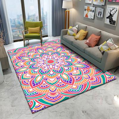 Spirit Mandala Rug Mandala Style Area Rug Gradient Colorful Rug for Living Room Bedroom Rugs Large Size Mat Kitchen Carpet