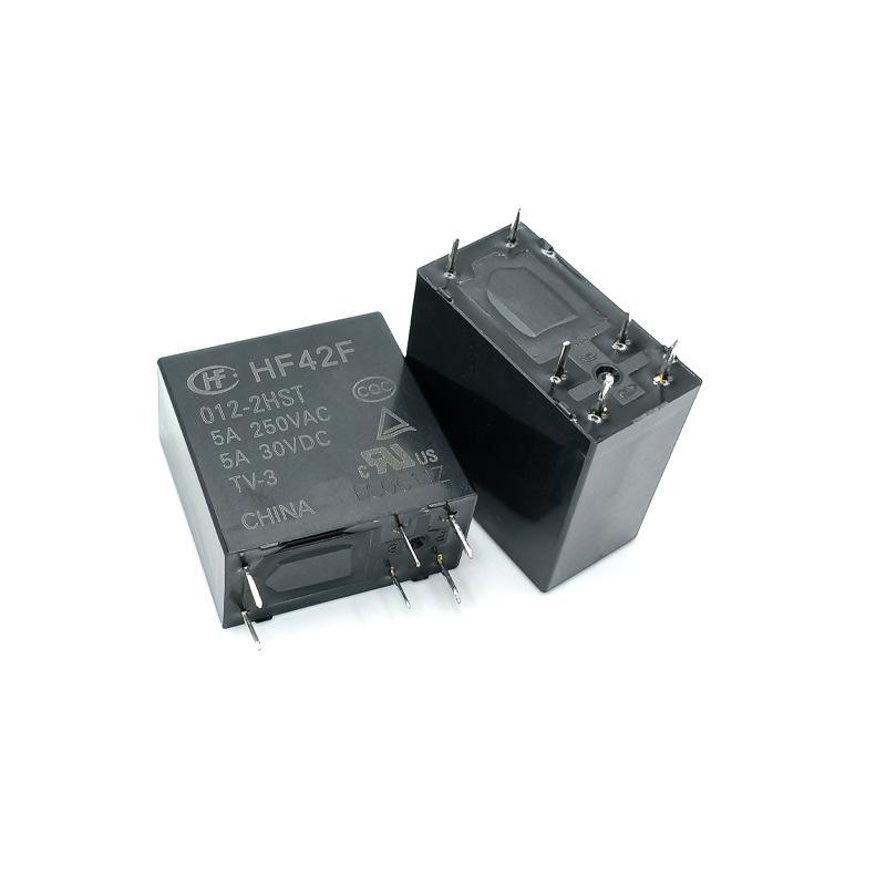 In-Stock Hongfa Relay HF42F-012-2HST, 5VDC/24VDC, 6-Pin, 5A, Two Normally Open Sets