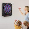 Electronic Dart Board, 336mm Target Dartboard with 45 Games & 474 Variations for Up To 8 Players, 6 Dart Shafts with Flights & 50 Soft Tips, Color LED