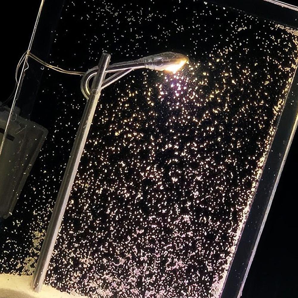 Schneeszene Straßenlaterne DIY Verschneite Nacht Fließendes Kleines Nachtlicht Weihnachten Weihnachtsmann Handgemachtes DIY Materialpaket Geburtstagsgeschenk