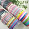 1 Set of 10 Pastel-toned Plain Wavy Matte Headbands