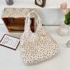 1 New floral canvas shoulder bag women's summer large-capacity shoulder bag shopping messenger bag