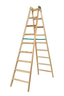 Braket Premium Wooden Ladder 2X9 Rungs 270Cm - Br-01-2901