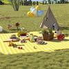 Pocket Folding Sand Resistant Beach Picnics Pad for 1-4 Adults for Easy to Carry
