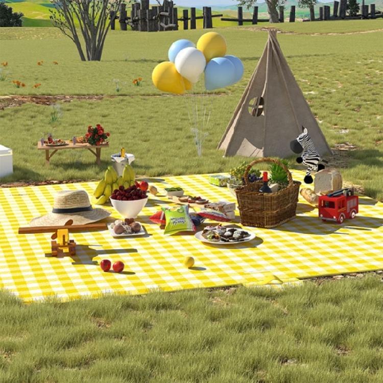 Pocket Folding Sand Resistant Beach Picnics Pad for 1-4 Adults for Easy to Carry