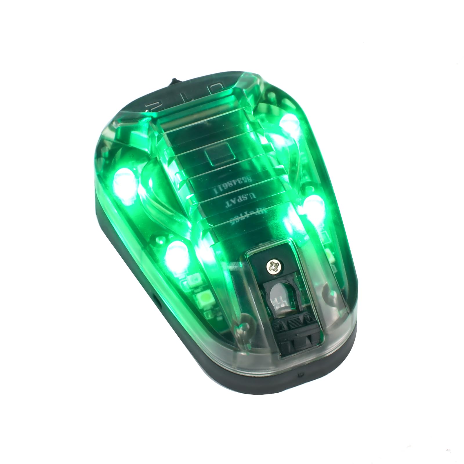 

Glectical Helmet Star 6 Gen III Tactical Helmet Light with IR Green Signal Light for Airsoft (Black-Green)