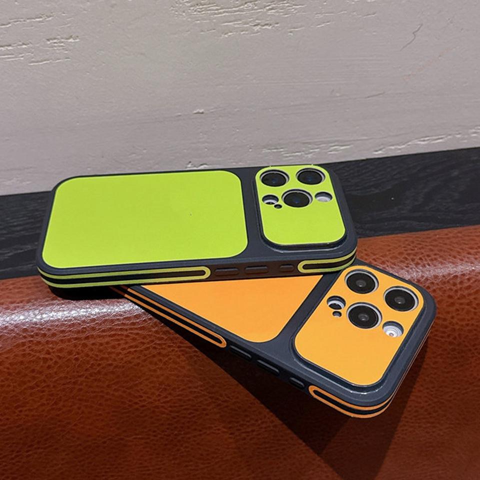 Candy Official Leather Phone Case for iPhone 17 13 14 15 16 Pro Max 14 15 16 Plus Big Window Shockproof Protector Cover