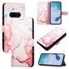 For ingenting telefon (3a) Etui med stropp Marmormønster Skinn Telefondeksel Kortholder