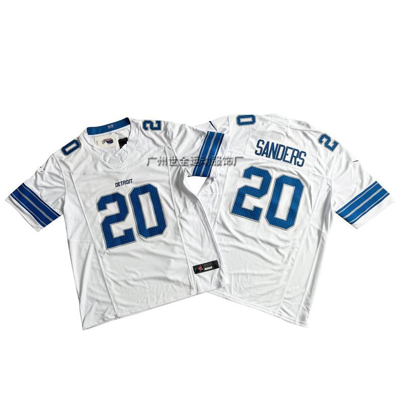 Mens American Football Jersey With Embroidered Number 14 Lion Team Design Cotton Blend Unisex Sportswear Training Game