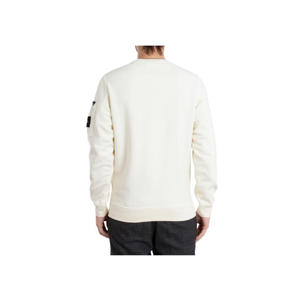 Stone Island Solid Color Badge Crew Neck Long Sleeve Sweatshirt Men sweatshirt Off-White K1S156100003S0123-V0093
