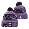 NFL Team Style Knit Beanie Winter Warm Embroidered Fleece Lined Hat Men Women