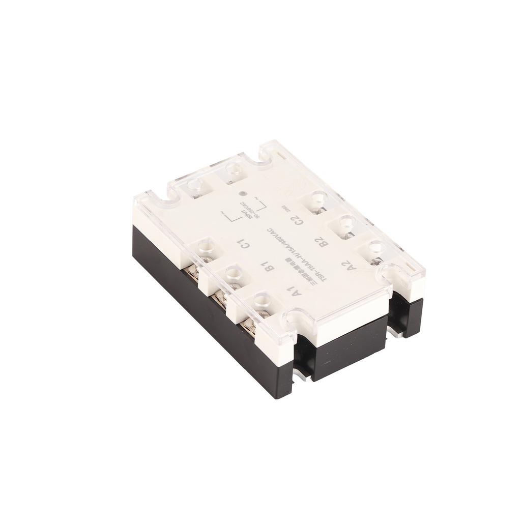 3 Phase Solid State Relay Fast Switching Speed Noise Free AC To AC SSR 90‑250VAC To 24‑480VAC TSR 15AA H (15A)