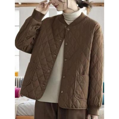 Light Cotton Clothes Women's Padded Jackets Loose Large Size Casual Warm Versatile Autumn and Winter Cotton-padded Clothes