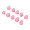 10pcs Couvercles de Pinceaux à Lèvres Ventouse en Silicone Empêchent la Perte Anti-Poussière Couvercle Protecteur de Pinceau à Lèvres