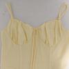 Women Casual Solid Color Lace Up A Line Strappy Long Dress