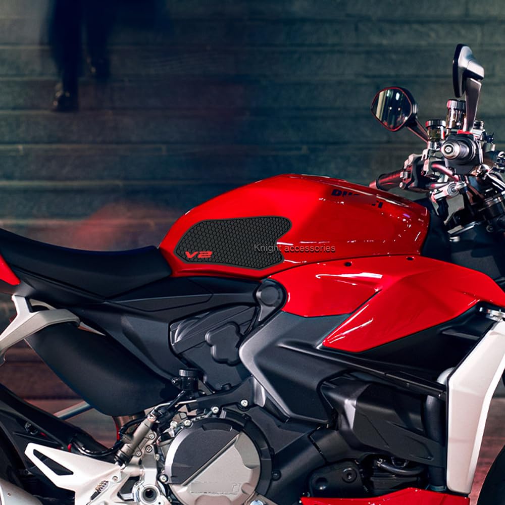 For Ducati Panigale Streetfighter V2 2022 2023 Motorcycle Tank Traction Pad Anti-Slip Sticker Gas Knee Grip Protector