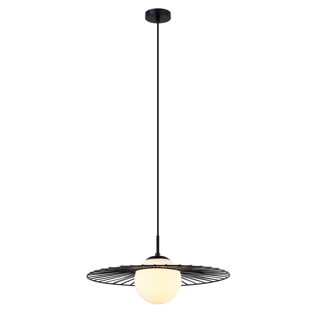 Lampa Wisząca Sally 1 E27 Czarny Italux Mdm-4003/1 Bk