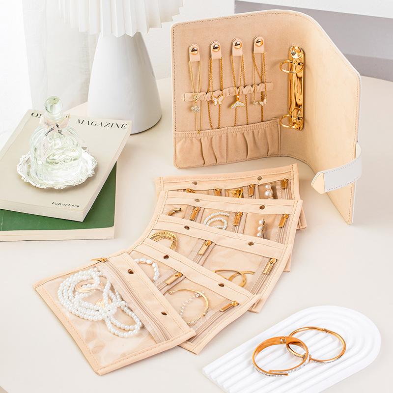 Jewelry Storage Book Grid Storage Bag Travel Jewelry Bag Jewelry Stud Earrings Necklace Hand Jewelry Organizer