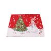 Christmas Decorations Snowman Table Mat Knitted Cloth Insulation Pad
